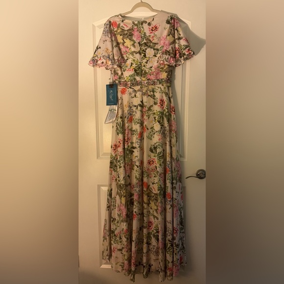 Mac Duggal Floral Maxi Dress - Multicolor Style 9079 Size 8 - Picture 12 of 14